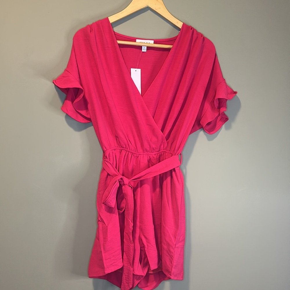 Fuchsia Ruffle Romper - Picture 6 of 8